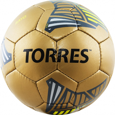 Мяч футбольный TORRES Rayo Gold F30755 размер 5 золотисто-серо-желтый